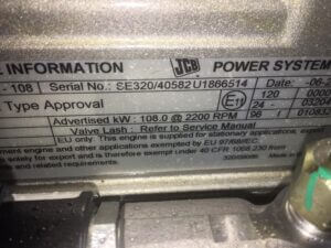 JCB 444 TCA 320/40582 variklis (NAUJAS)