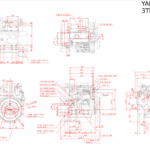 YANMAR 3TNV70 variklis (NAUJAS)