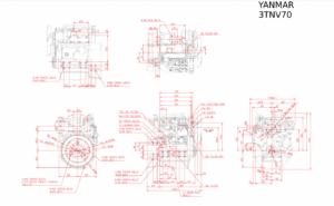 YANMAR 3TNV70 variklis (NAUJAS)