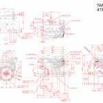 YANMAR 4TNV98 variklis (NAUJAS)