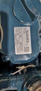 KUBOTA D722 variklis 1J966-13000 (NAUJAS)